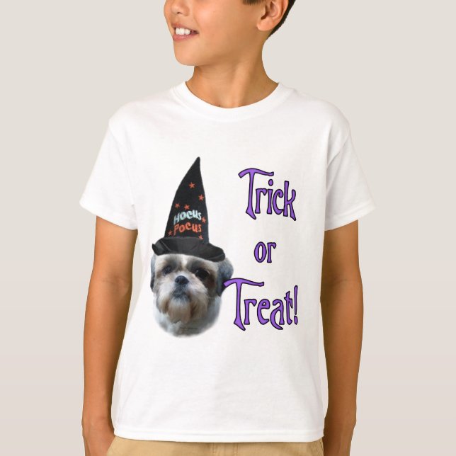 Shih Tzu Trick T Shirt (Framsida)
