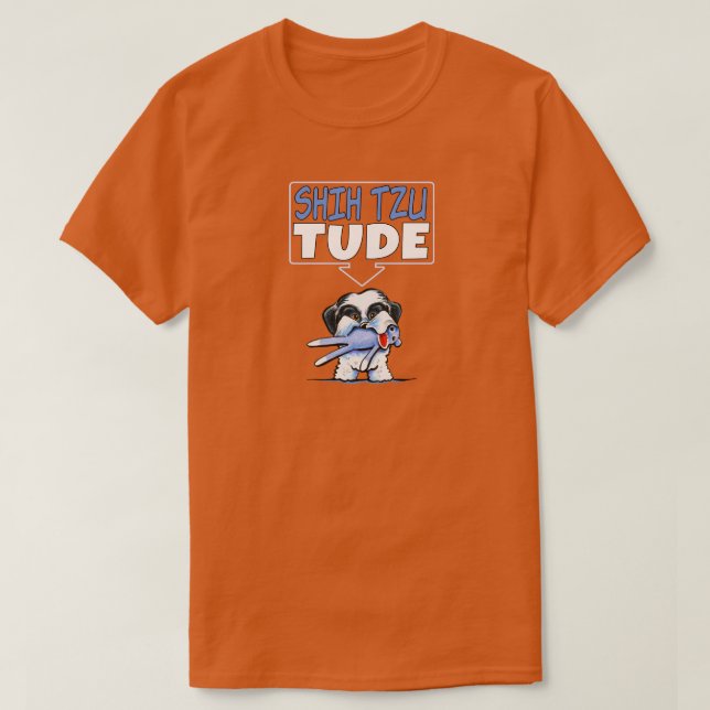 Shih Tzu Tude Dk T-shirt (Design framsida)
