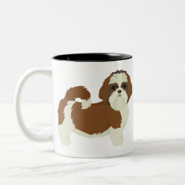 Shih Tzu Två-Tonad Mugg