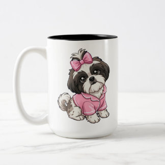Shih Tzu Två-Tonad Mugg