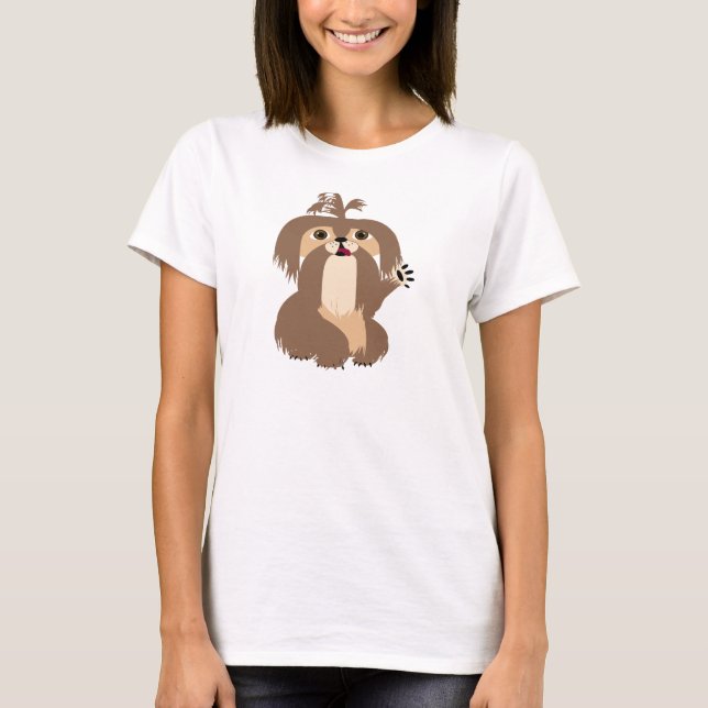 Shih Tzu utslagsplatsskjorta T-shirt (Framsida)