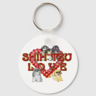 Shih Tzu valentin Keychain Nyckelring