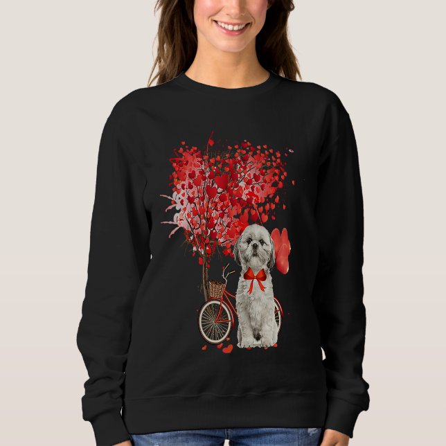 Shih Tzu Valentines Day  Dog  Happy Valentine T Shirt (Framsida)