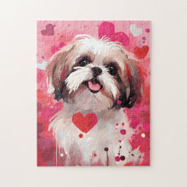 Shih Tzu Valentines day Pussel
