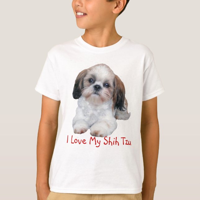 Shih Tzu valp Tee (Framsida)