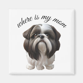 Shih Tzu - var är min Mamma Magnet