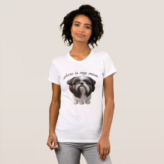 Shih Tzu - var är min Mamma T Shirt