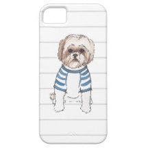 Shih Tzu vattenfärgiphone case