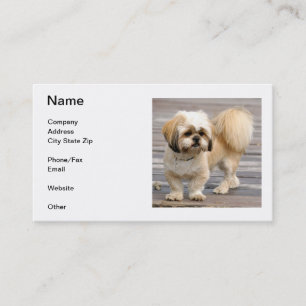 Shih Tzu visitkort