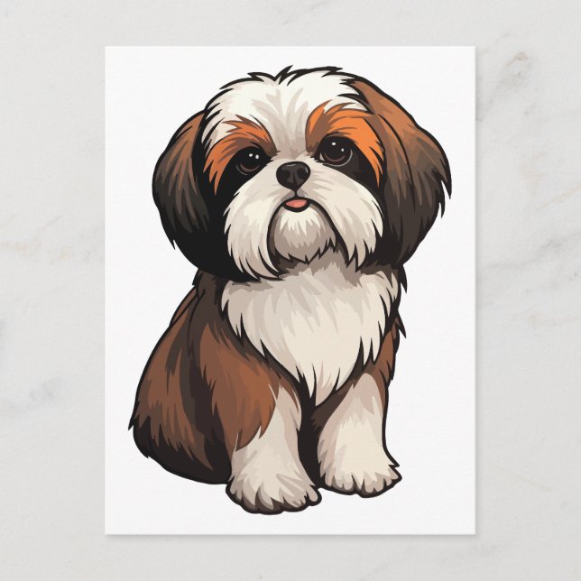 Shih Tzu Vykort (Framsida)