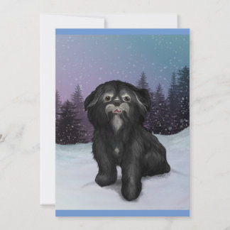 Shih-Tzu Winter: Greeting Card! Inbjudningar