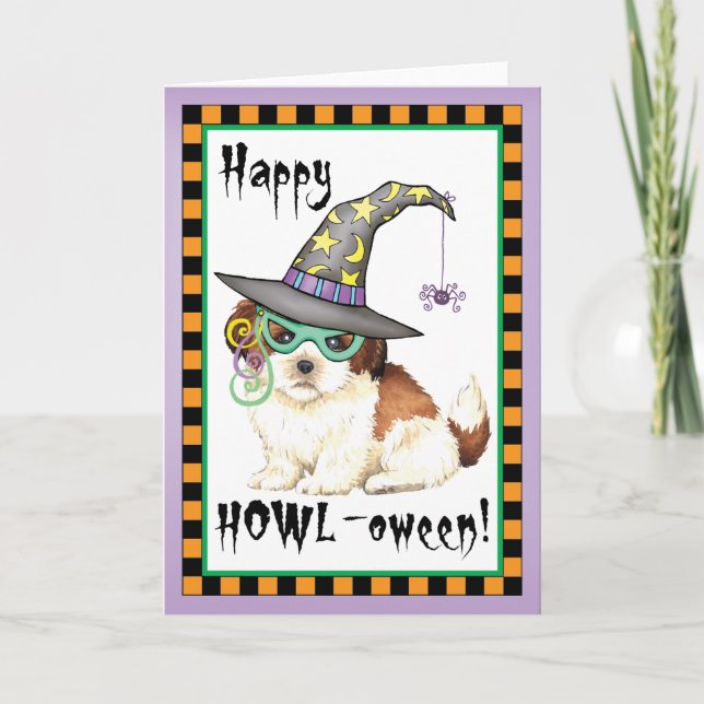 Shih Tzu Witch Kort (Framsida)