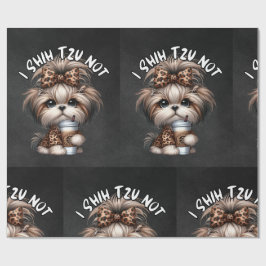 Shih Tzu Wrapping Papper Presentpapper