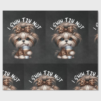 Shih Tzu Wrapping Papper Presentpapper