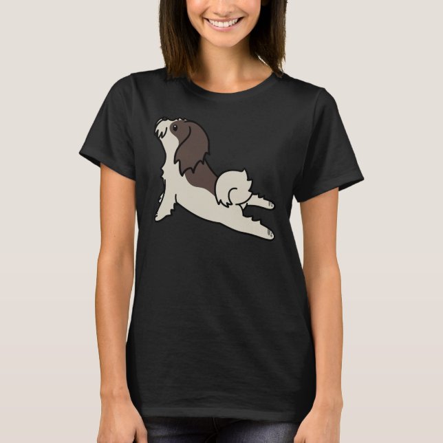 Shih Tzu Yoga T Shirt (Framsida)