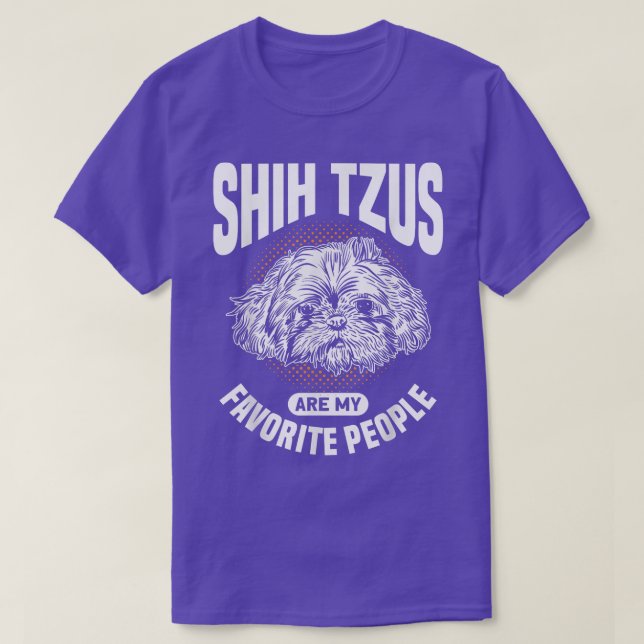 Shih Tzus är min favororit People Hundägare Shih T T Shirt (Design framsida)