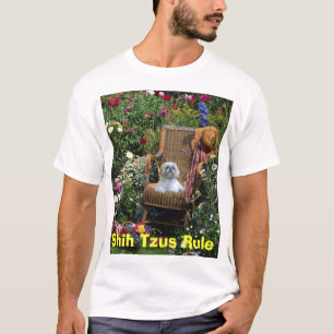 Shih Tzus härskar T-tröjaträdgården T-shirt