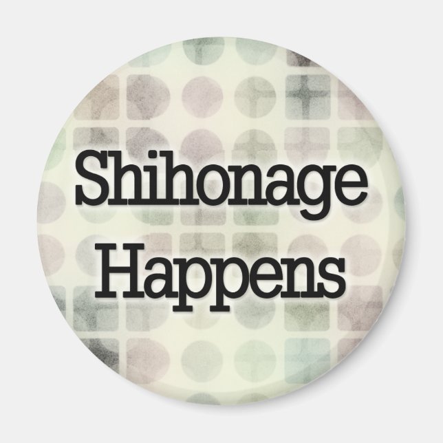 Shihonage Happens - Aikido Humor Magnet (Framsidan)