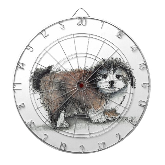 Shihtzu Puppy Hund, Pet Darttavla (Framsidan)