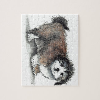 Shihtzu Puppy Hund, Pet Pussel