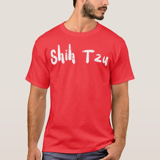 Shihzu Hundar gift T Shirt (Framsida)