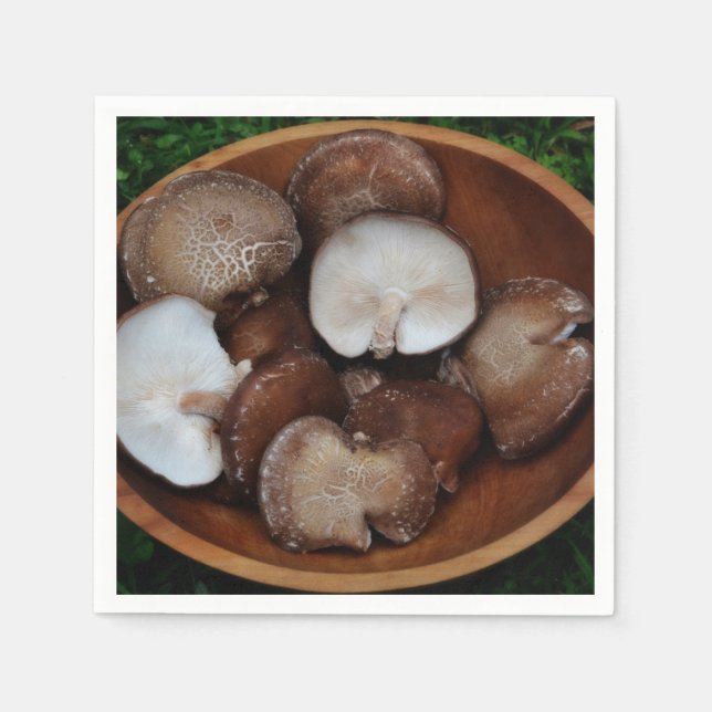 Shiitake Mushroom Pappersservett (Framsidan)