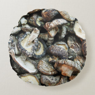 Shiitake Svampar Rund Kudde