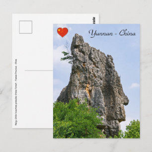Shilin-pinnar Stenskoven - Yunnan,Kina,Asien Vykort