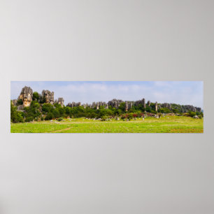 Shilin-stenacles Stone-Forest - Yunnan,China,Asien Poster