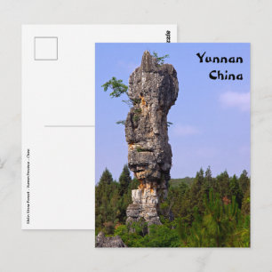 Shilin-stenacles Stone-Forest - Yunnan,China,Asien Vykort