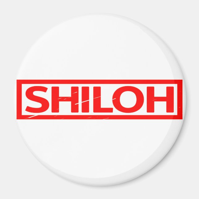 Shiloh Frimärke Magnet (Framsidan)