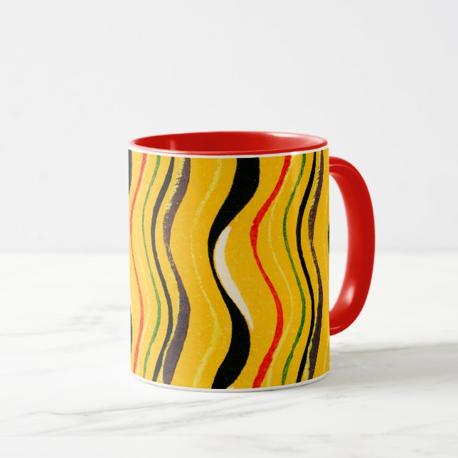 Shima-Shima, colorful pattern, Mugg (Framsida höger)