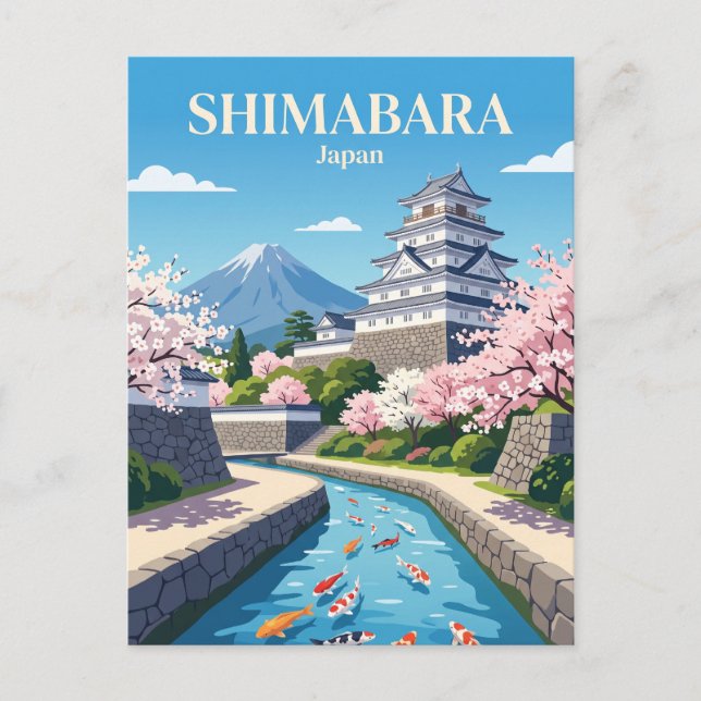 Shimabara Japan Vykort (Framsida)