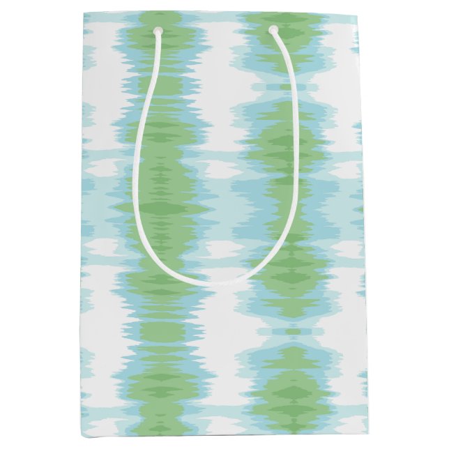 Shimmer Ikat i grönt och akvamarin (Framsidan)