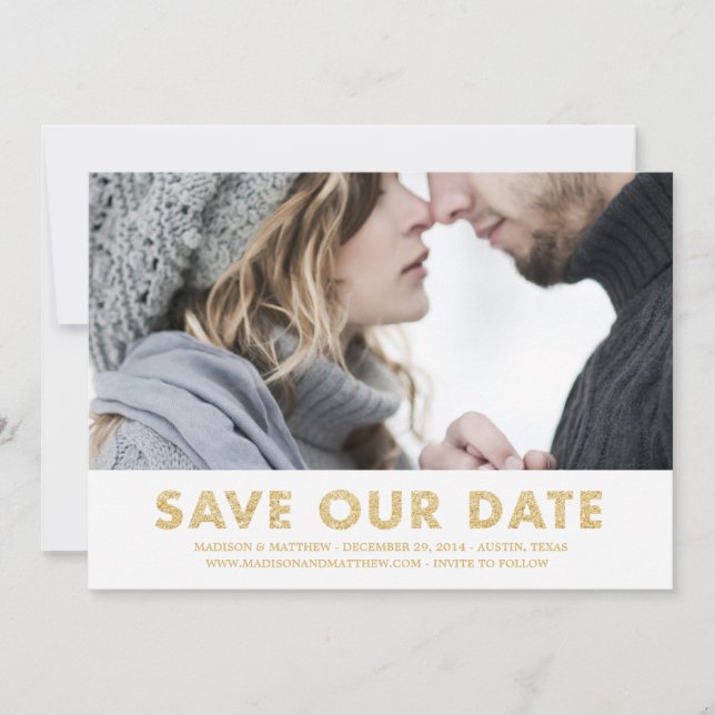 Shimmer | Spara datum-anmälan Datumet (Framsida)