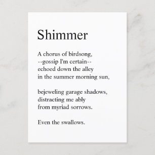 Shimmer Vykort