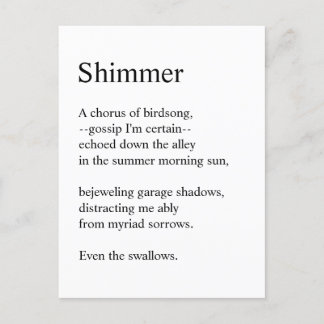Shimmer Vykort