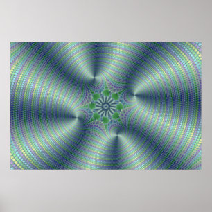 Shimmerine - Fractal Art Poster
