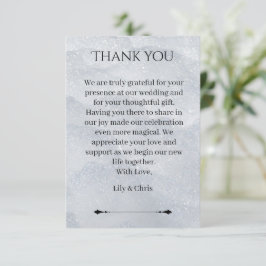 Shimmering Filigree Thank You Card Anteckningskort
