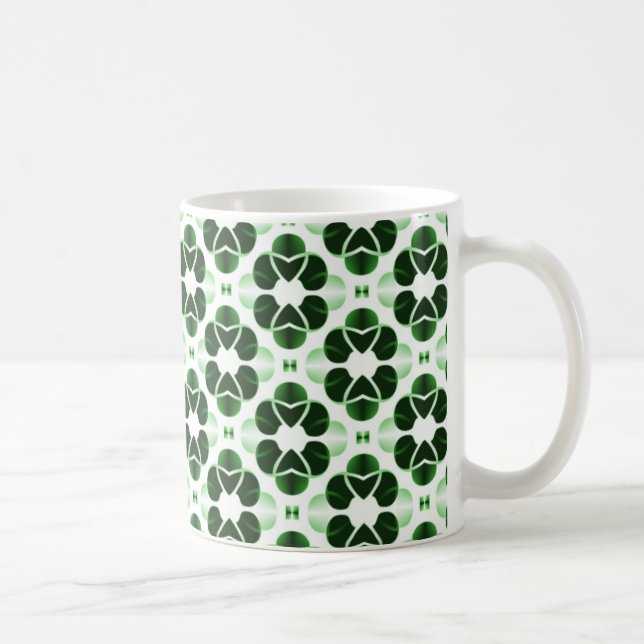 Shimmering Glam Mugg, Forest Grönt Kaffemugg (Höger)