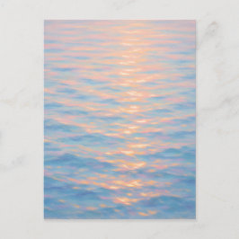 Shimmering Sea - Pastel Painting Style Art Vykort