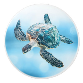 Shimmering Turquoise Sea Turtle | Coastal Knopp