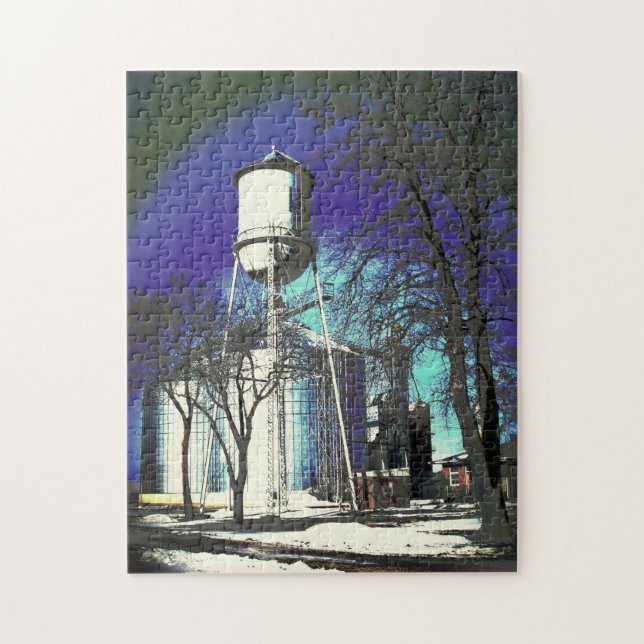 Shimmering Vatten Torn Pussel (Vertikal)