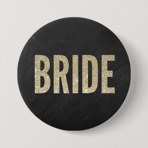 Shimmery Chic Bride Button Knapp