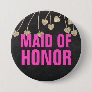 Shimmery Chic Maid of honor-knappstift Knapp