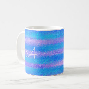 Shimmery Iridescent Rand Turcos Rosa Kaffemugg