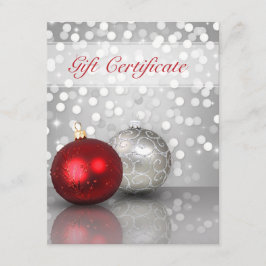 Shimmery jul Ornaments - Gift Certificate