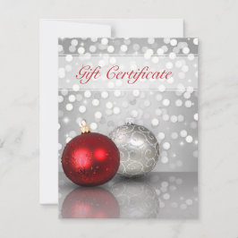 Shimmery jul Ornaments - Gift Certificate