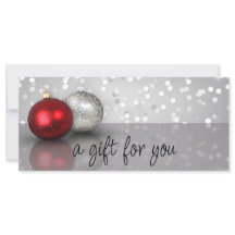 Shimmery jul Ornaments Gift Certificate