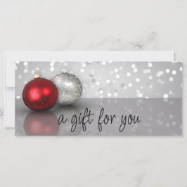 Shimmery jul Ornaments Gift Certificate